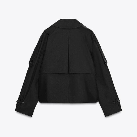 SHORT WATER REPELLENT TRENCH COAT ZW COLLECTION - Picture 5 of 6